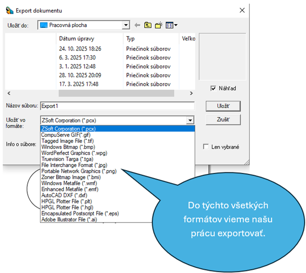 Zoner Callisto 5 - Export do formátov